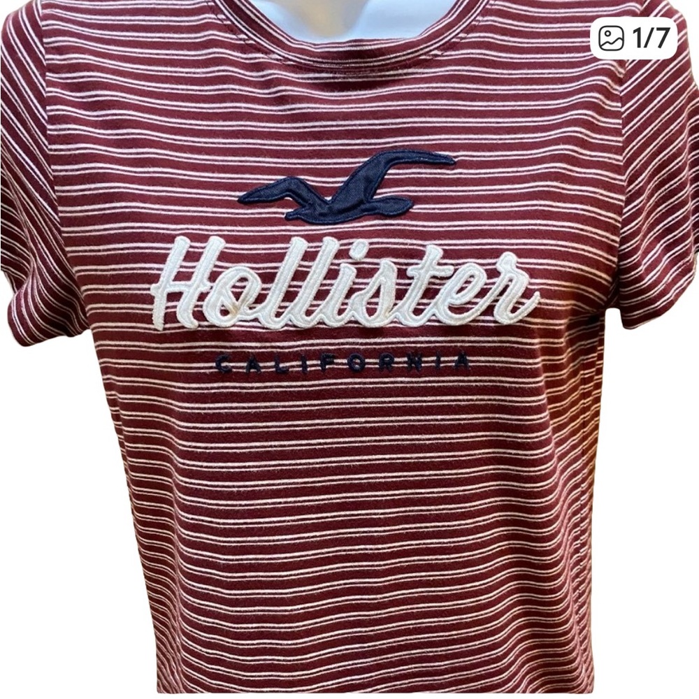 Hollister short sleeve striped shirt